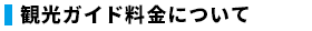 観光ガイド料金について